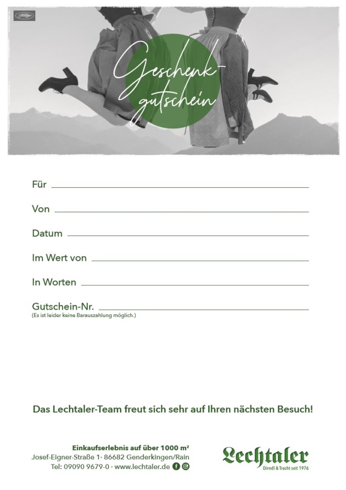 Gutscheinmotiv Damen / Frauen